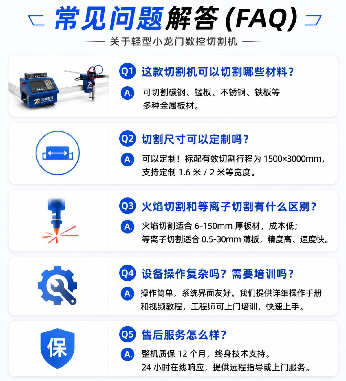 轻型小龙门数控切割机_经济型火焰等离子两用小龙门切割设备厂家 - 苏州兆展数控