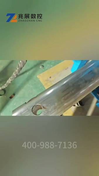 小型数控圆管切割机客户切割现场