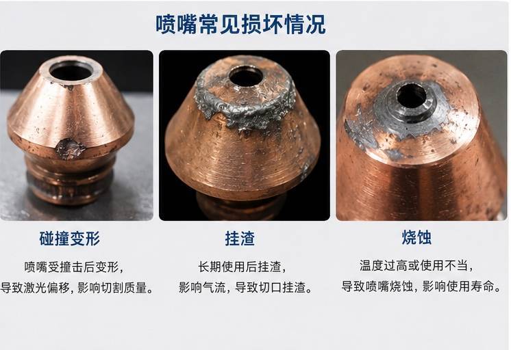 1500W激光切割机喷嘴如何选择?不同板材喷嘴型号、孔径选择经验分享